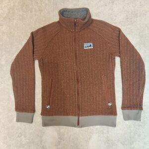 Patagonia RARE PinStripe 40th Anniversary Full 5% Zip Wool Jacket